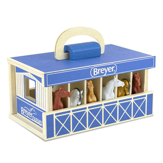 Breyer Stablemates Farms Wooden Carry Case - EQ Saddlery