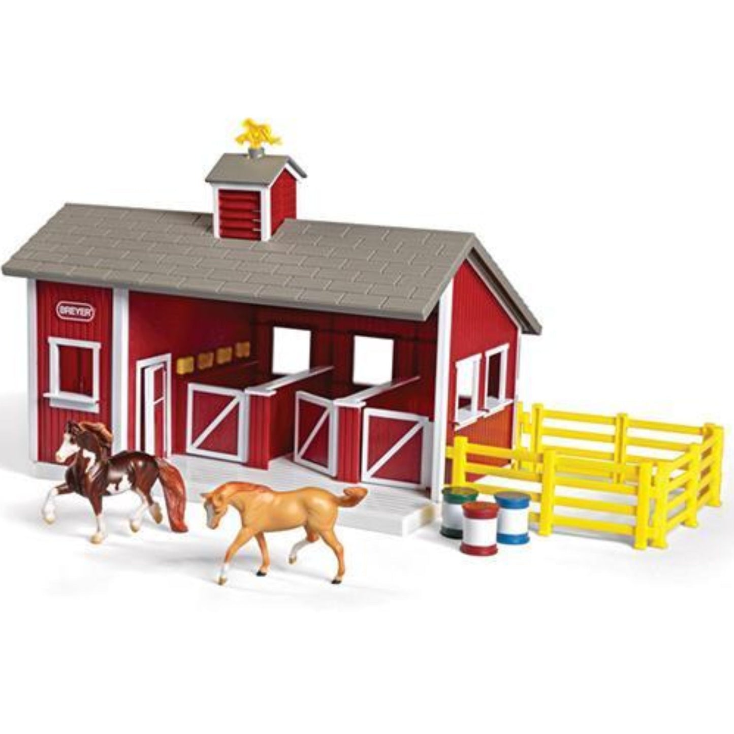 Breyer Stablemates Red Stable Set - EQ Saddlery