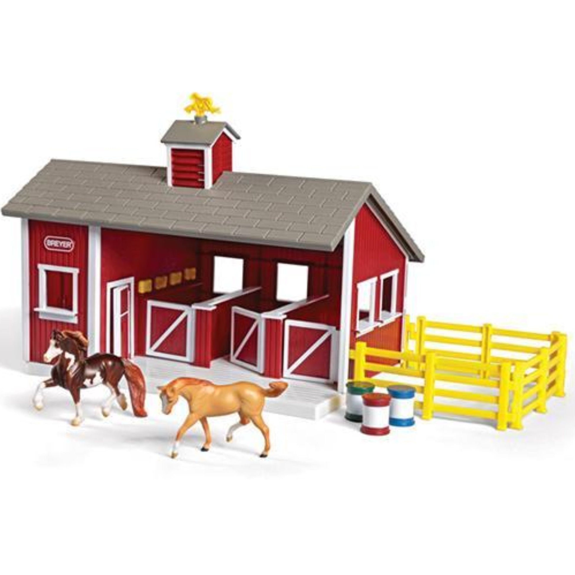 Breyer Stablemates Red Stable Set - EQ Saddlery