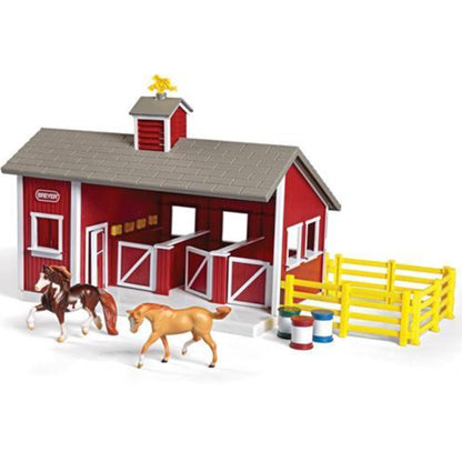 Breyer Stablemates Red Stable Set - EQ Saddlery