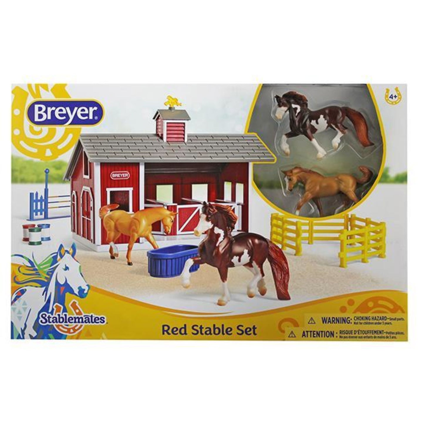 Breyer Stablemates Red Stable Set