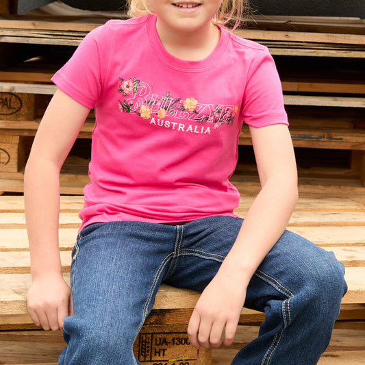 Bullzye Girls Flora Short Sleeve Tee - EQ Saddlery