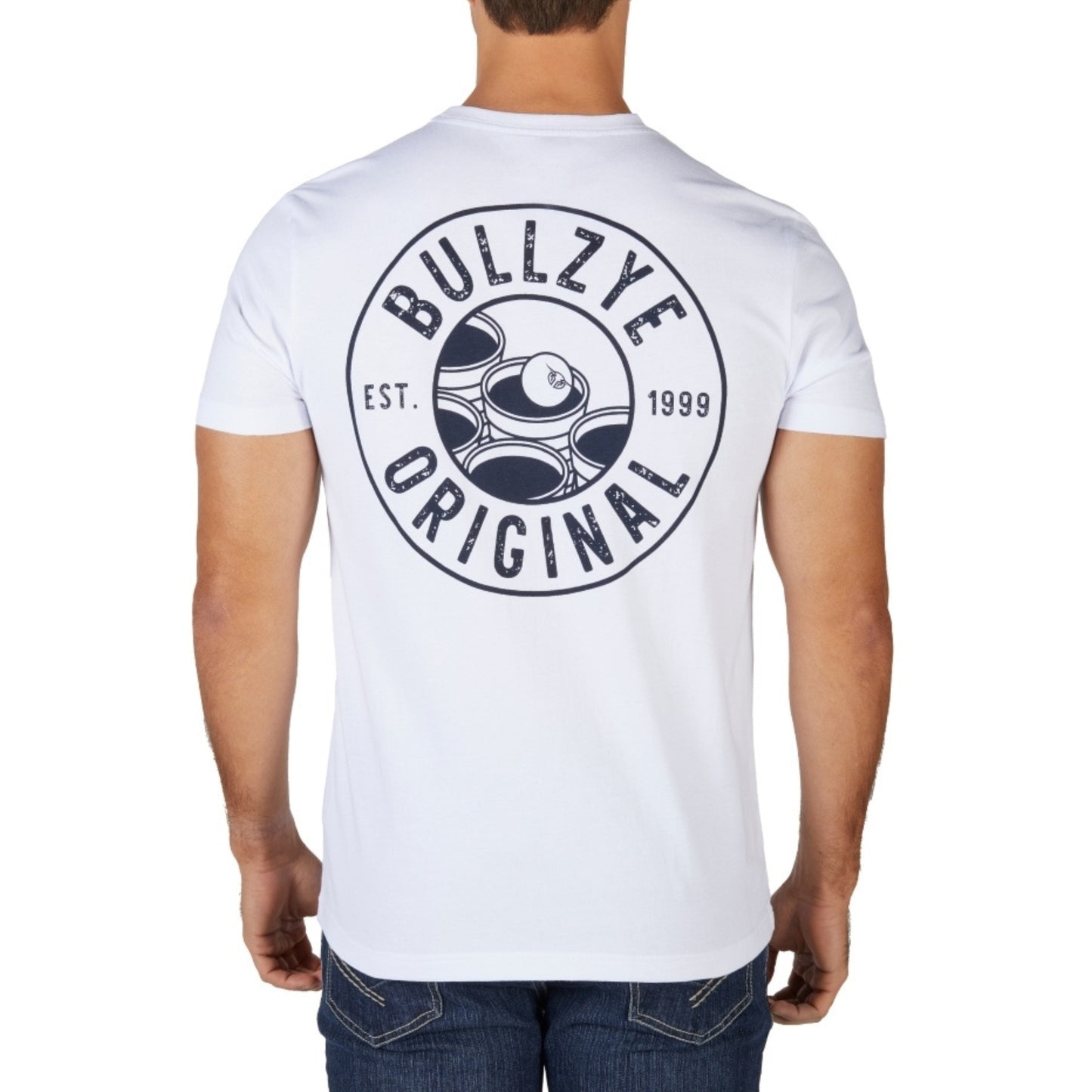 Bullzye Mens Beer Pong Short Sleeve Tee