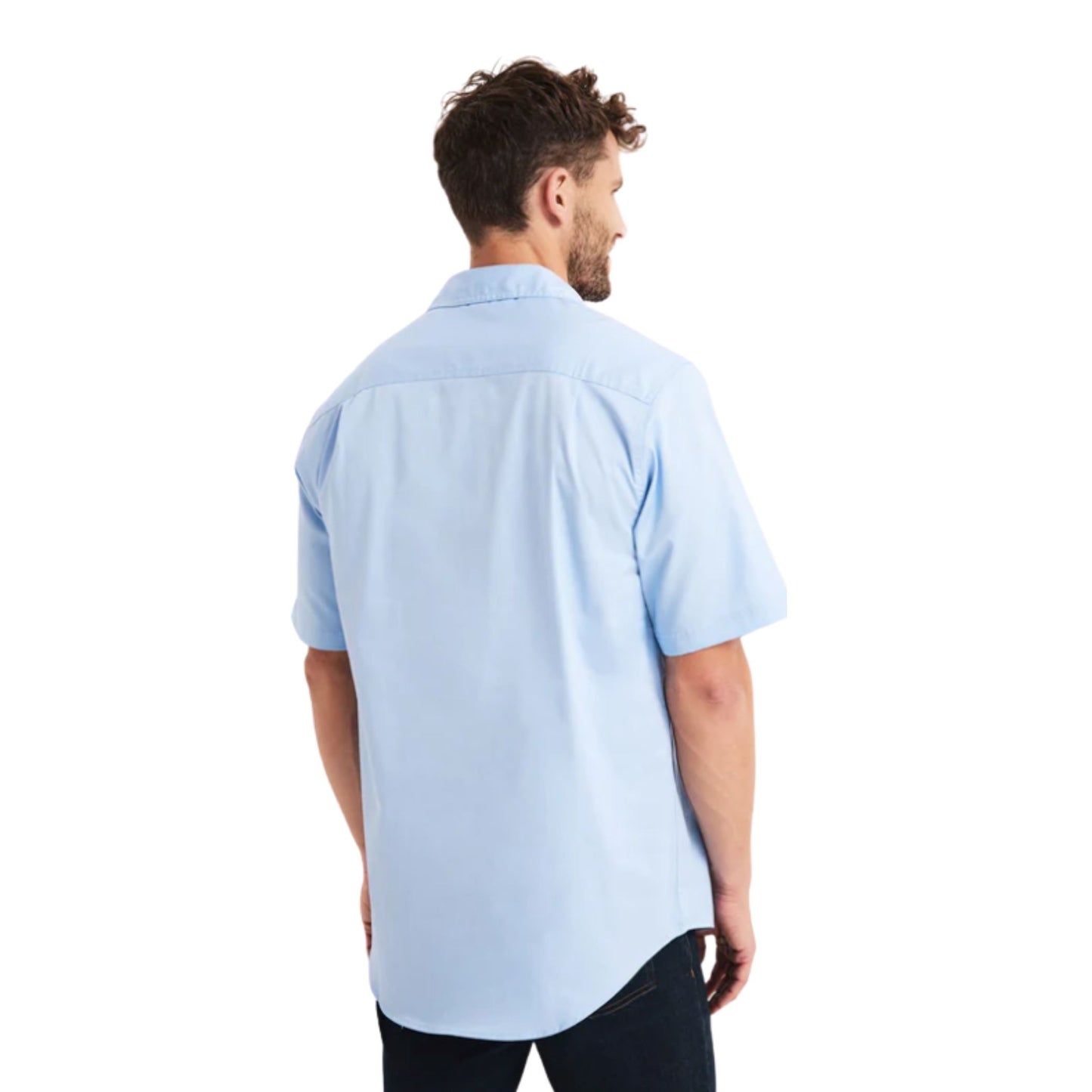 RB Sellars Mens Burton Half Button Short Sleeve Light Weight Workshirt - EQ Saddlery