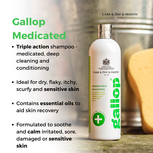 CDM Gallop Medicated Shampoo - EQ Saddlery