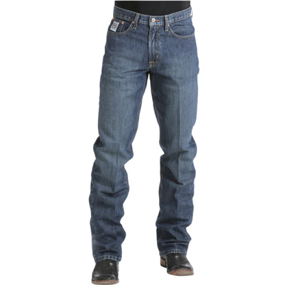 Cinch Mens White Dark Jeans