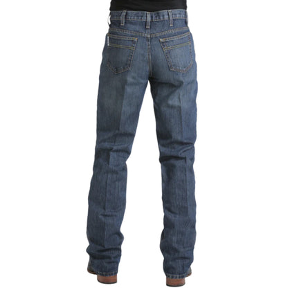 Cinch Mens White Dark Jeans