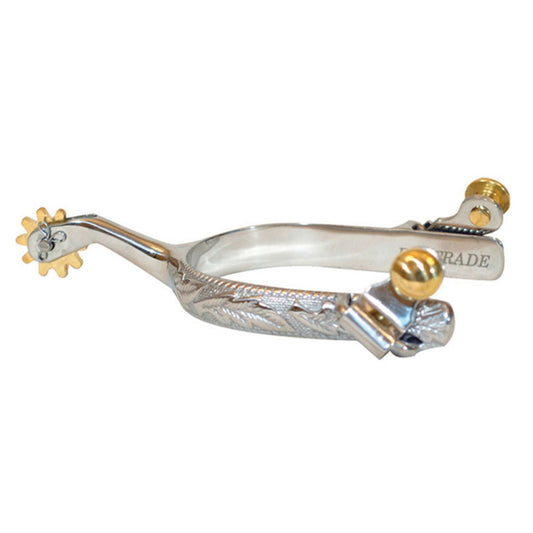 Cowboy Tack Engraved Stock Spurs - EQ Saddlery