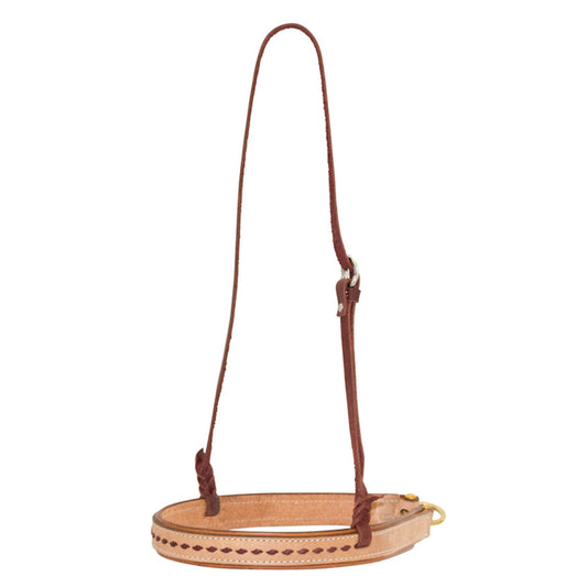 Cowboy Tack Roughout Buckstitched Noseband - EQ Saddlery