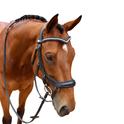 Saddle Co Micklux Anatomic Crystal Bridle w Reins