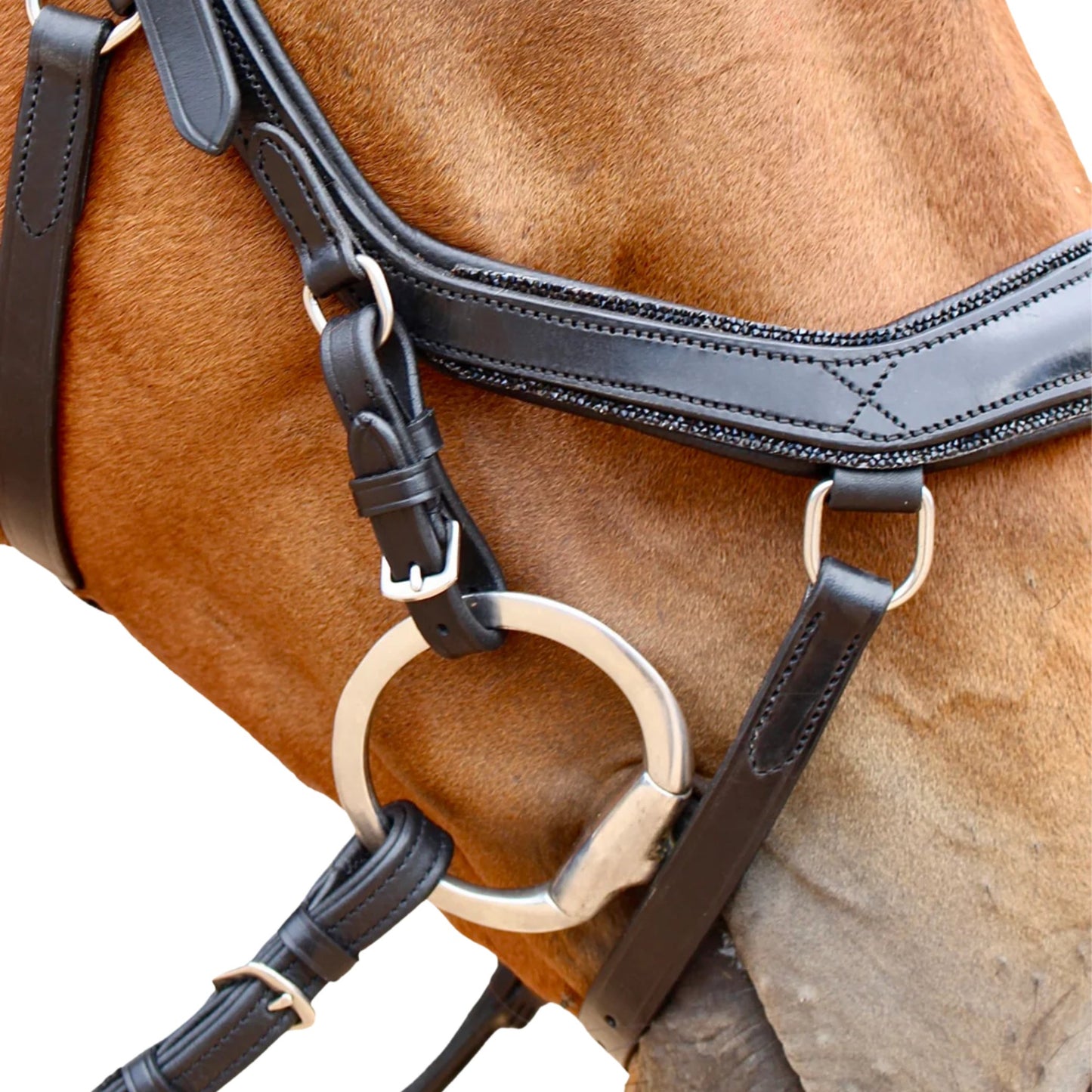 Saddle Co Micklux Anatomic Crystal Bridle w Reins