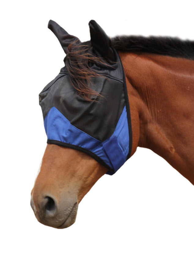 Derby Deluxe Fly Mask With Ears - EQ Saddlery