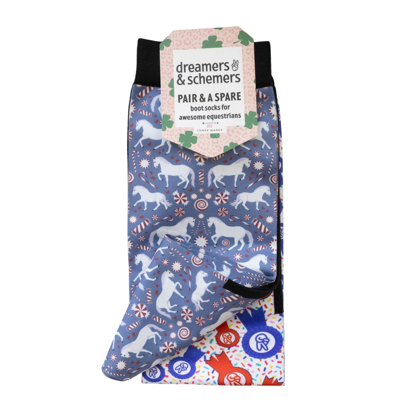 Dreamers n Schemers Pony Island Peppermint Pair an a Spare Sock