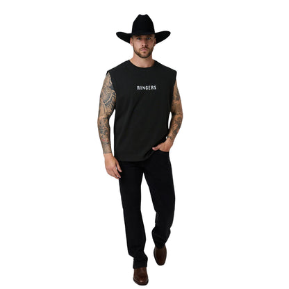 Ringers Western Mens Dust Devil Box Fit Tank Top