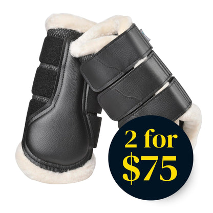 EQ Armour Fleece Edged AirTec Mesh Brushing Boots