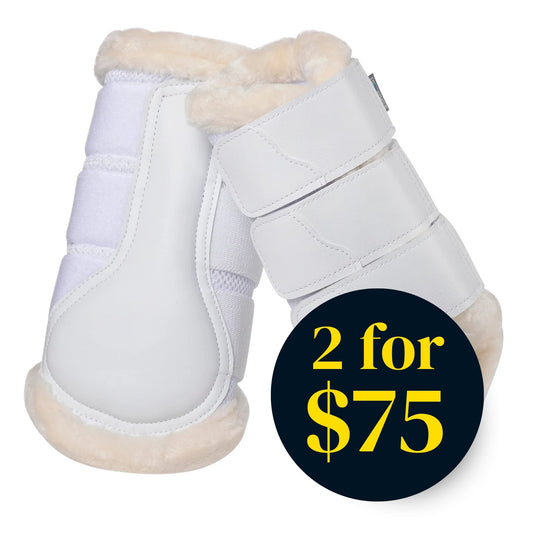 EQ Armour Fleece Edged AirTec Mesh Brushing Boots