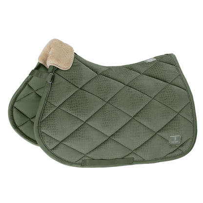 Eskadron Velvet Croco Jump Saddle Cloth - EQ Saddlery