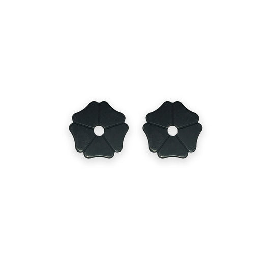 Ezy Ride Clover Leaf Rowel Black Steel-Pair