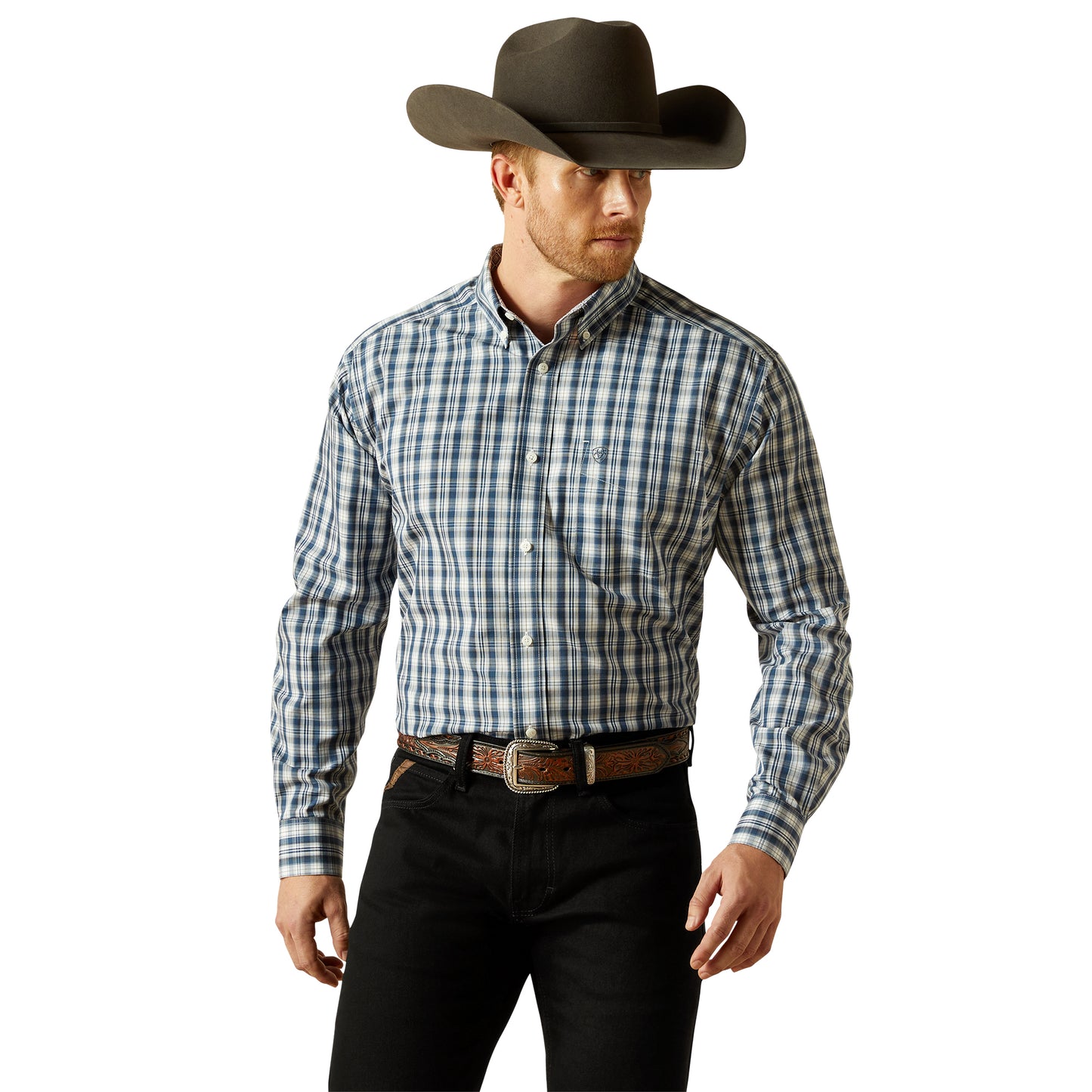 Ariat Mens Wrinkle Free Dargan Long Sleeve Shirt - EQ Saddlery