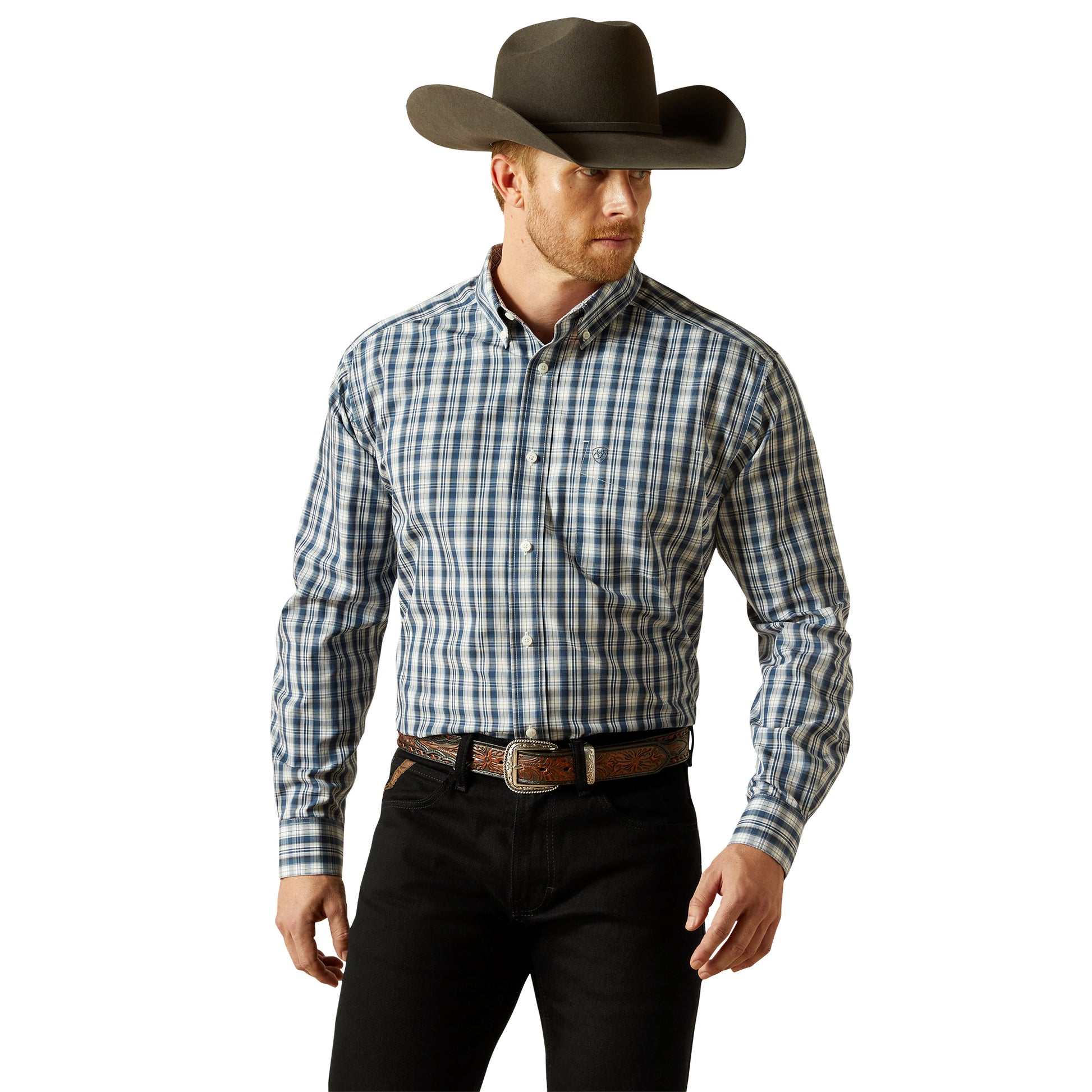 Ariat Mens Wrinkle Free Dargan Long Sleeve Shirt - EQ Saddlery