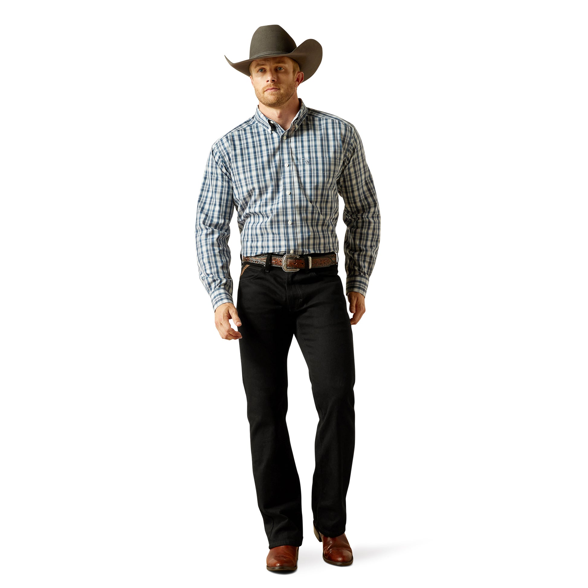 Ariat Mens Wrinkle Free Dargan Long Sleeve Shirt - EQ Saddlery