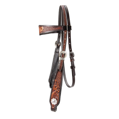 Forth Worth Basket Weave Headstall