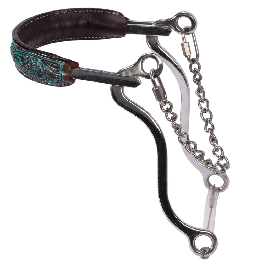Fort Worth Turquoise Flower Hackamore