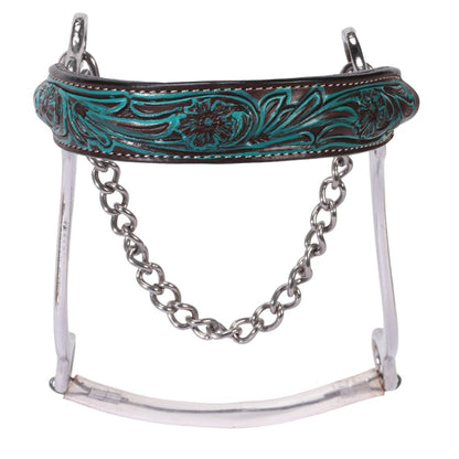Fort Worth Turquoise Flower Hackamore