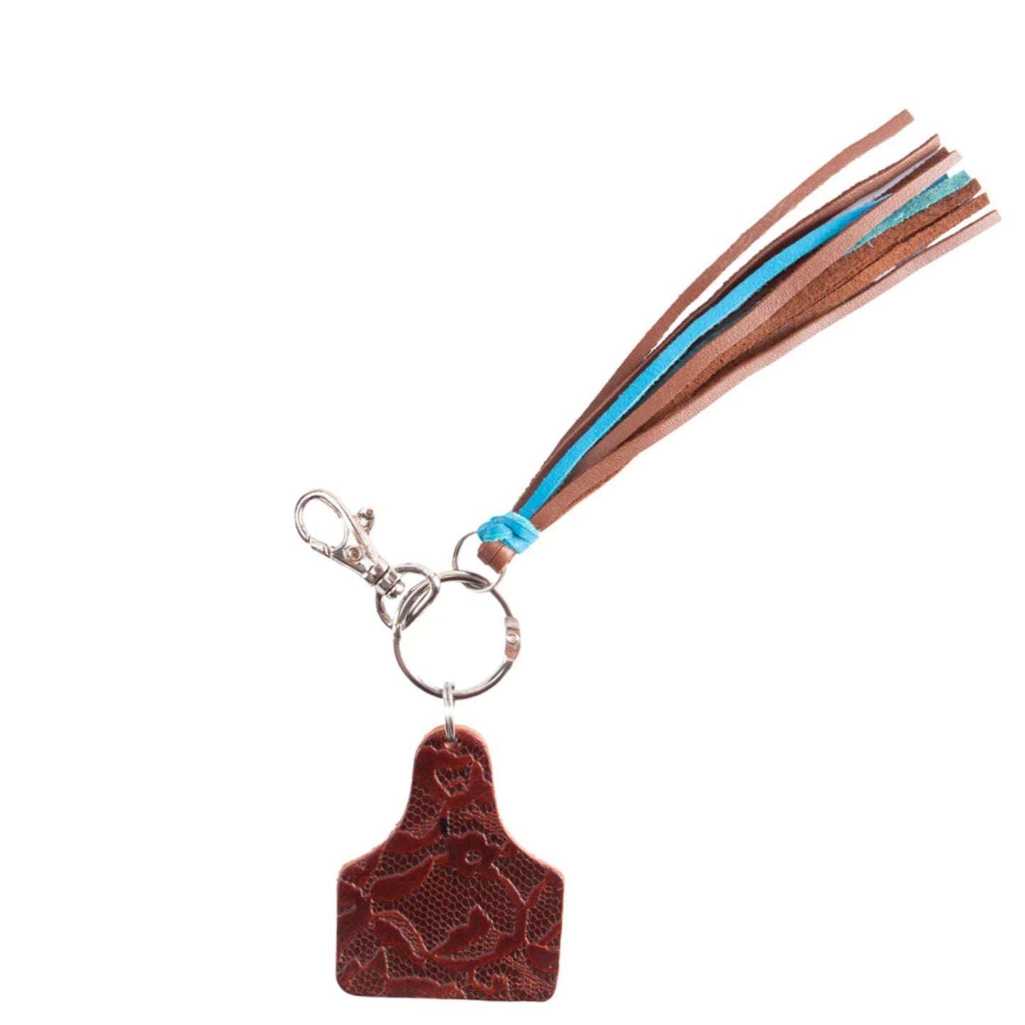 Fort Worth Ear Tag Tassel Key Ring - EQ Saddlery