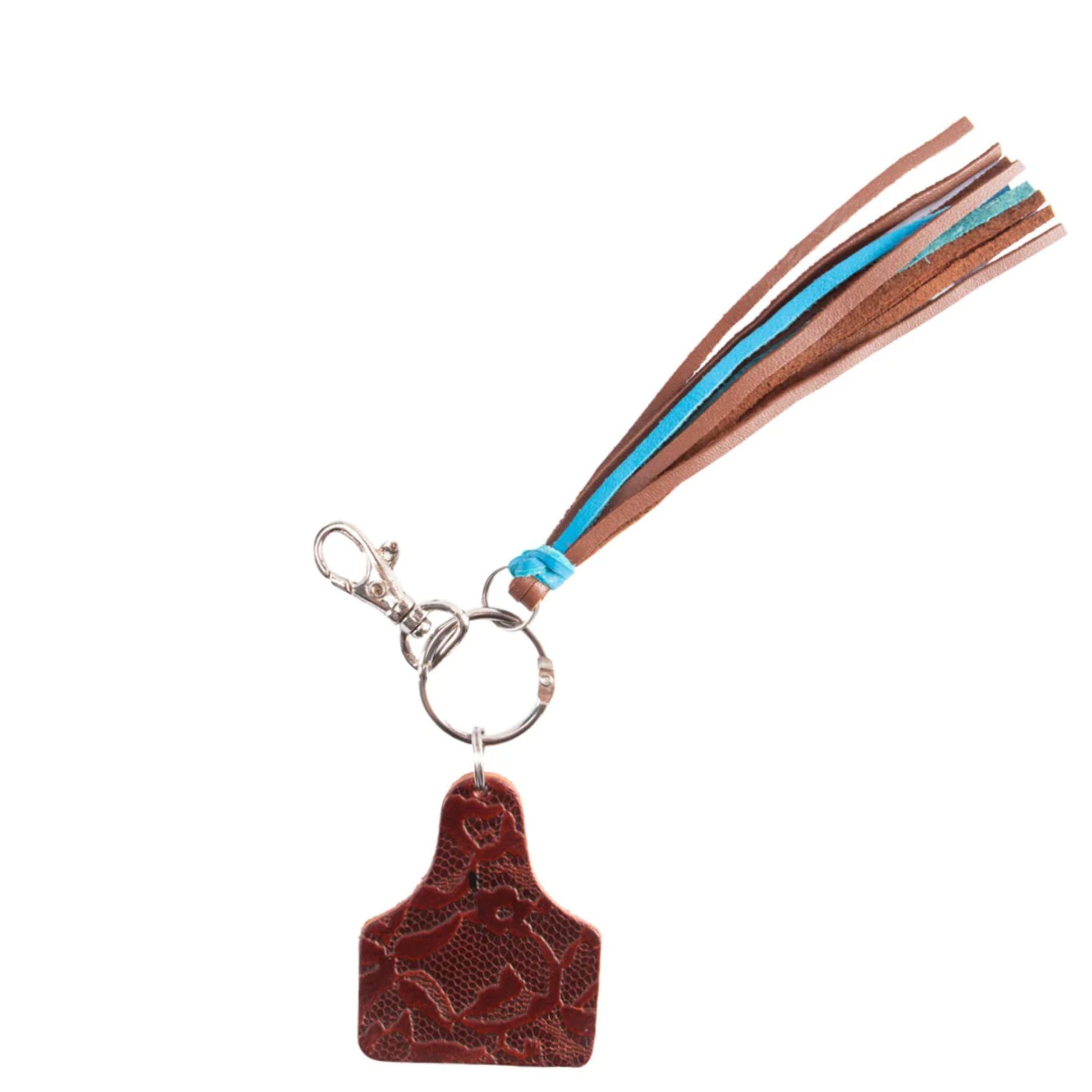 Fort Worth Ear Tag Tassel Key Ring - EQ Saddlery