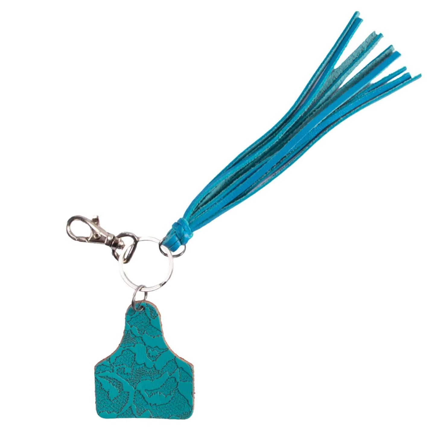 Fort Worth Ear Tag Tassel Key Ring - EQ Saddlery