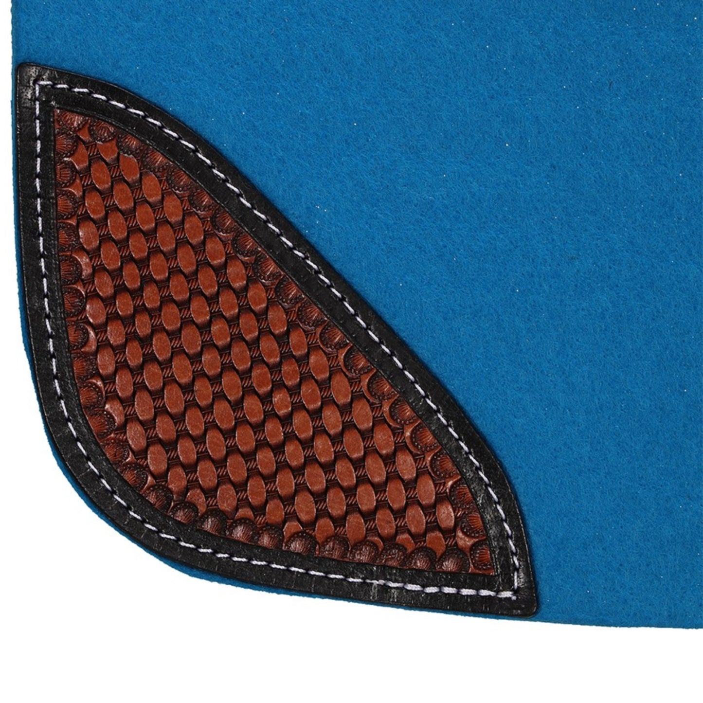 Fort Worth Feather Tooled Felt Saddle Pad