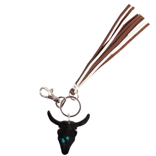 Fort Worth Long Horn Tassel Key Ring - EQ Saddlery