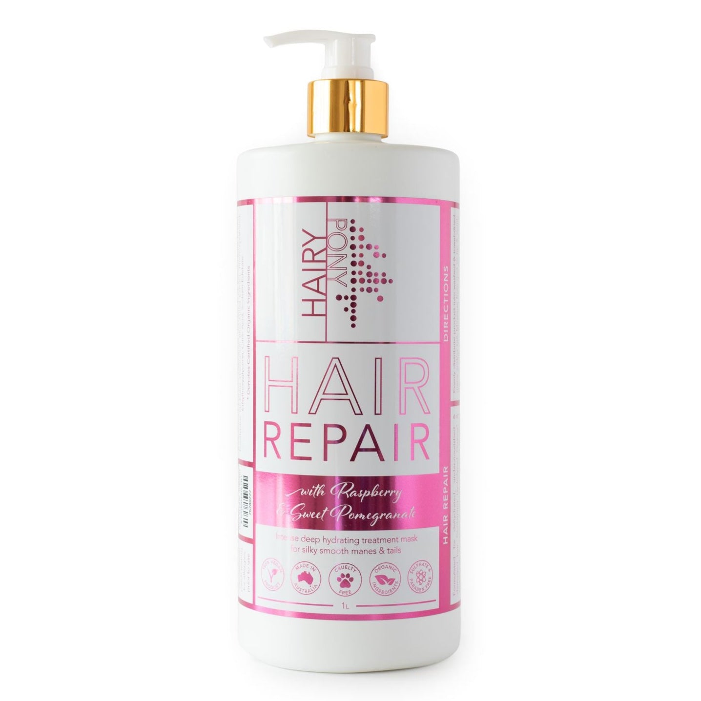 Hairy Pony Hair Repair Raspberry Pomegranate