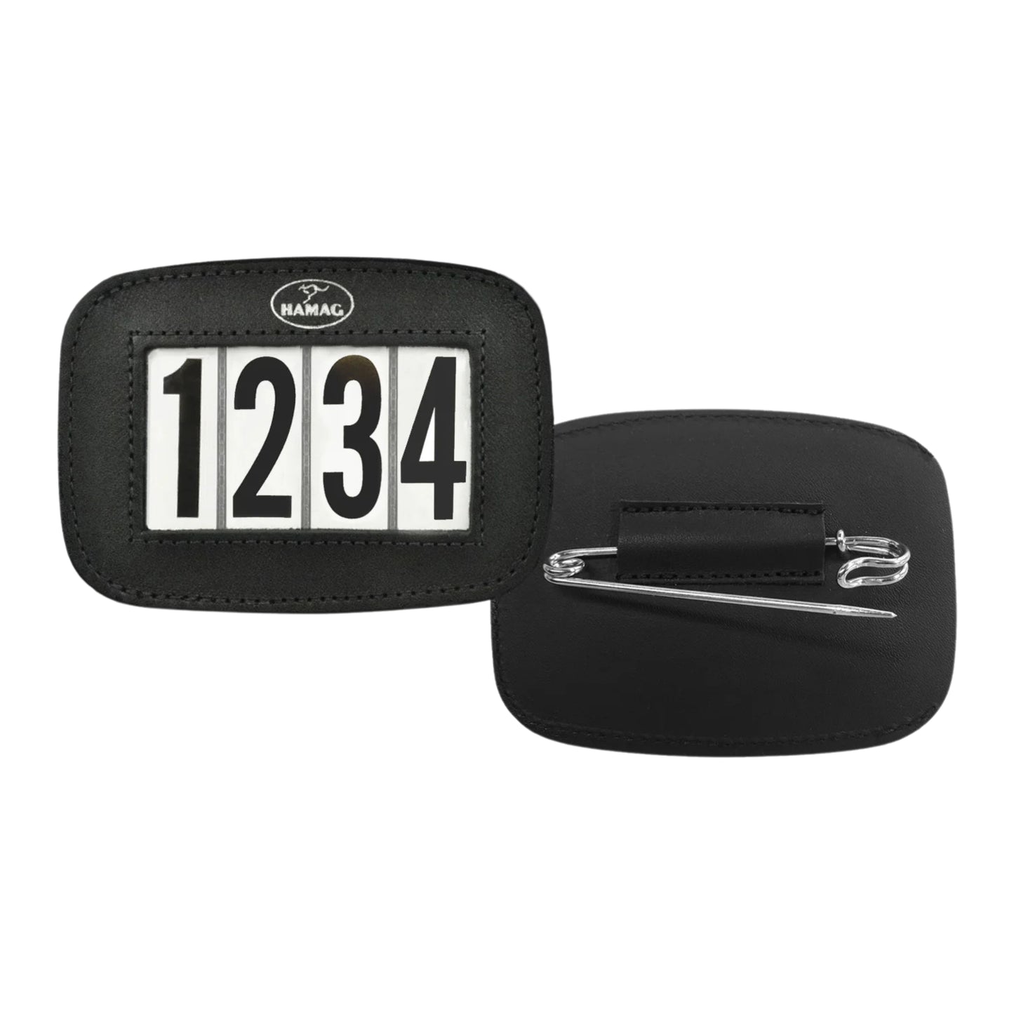 Hamag Leather Saddle Cloth Number Holders