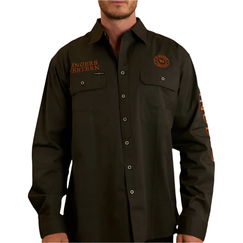 Ringers Western Mens Hawkeye Full Button Work Shirt - EQ Saddlery