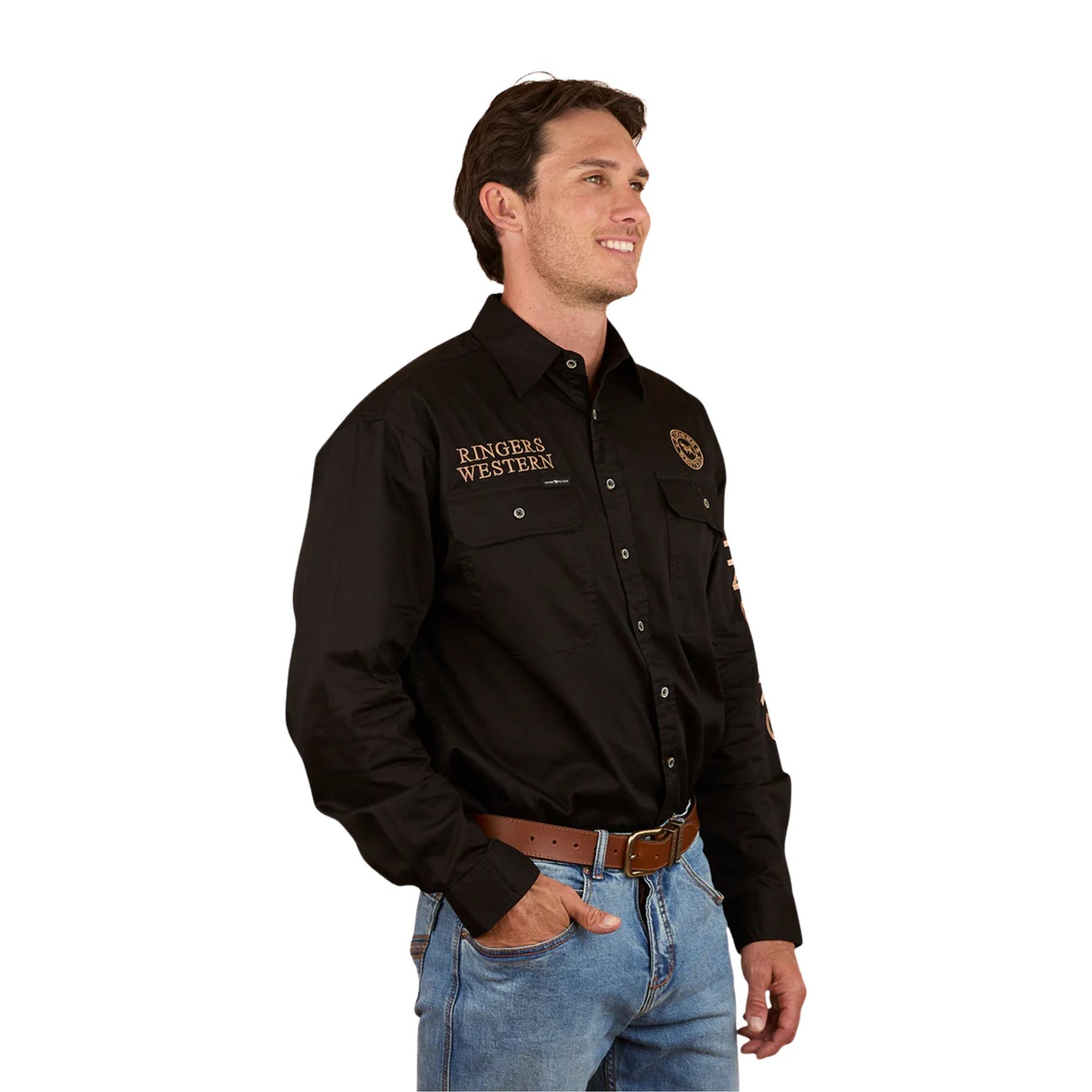 Ringers Western Mens Hawkeye Full Button Work Shirt