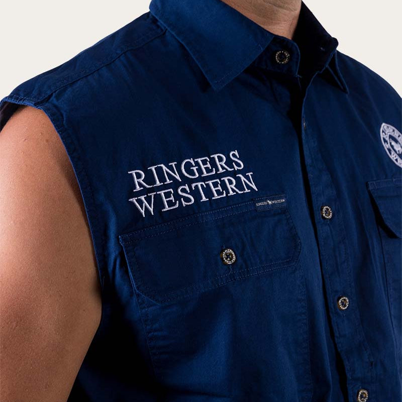 Ringers Western Mens Hawkeye Sleeveless Work Shirt - EQ Saddlery
