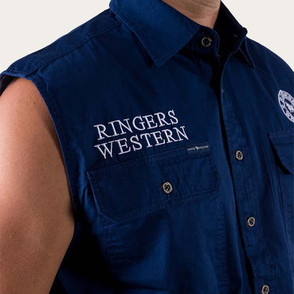 Ringers Western Mens Hawkeye Sleeveless Work Shirt - EQ Saddlery