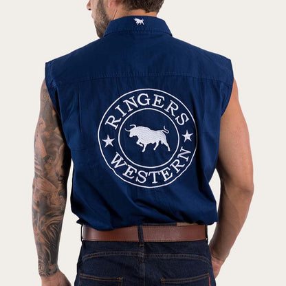 Ringers Western Mens Hawkeye Sleeveless Work Shirt - EQ Saddlery