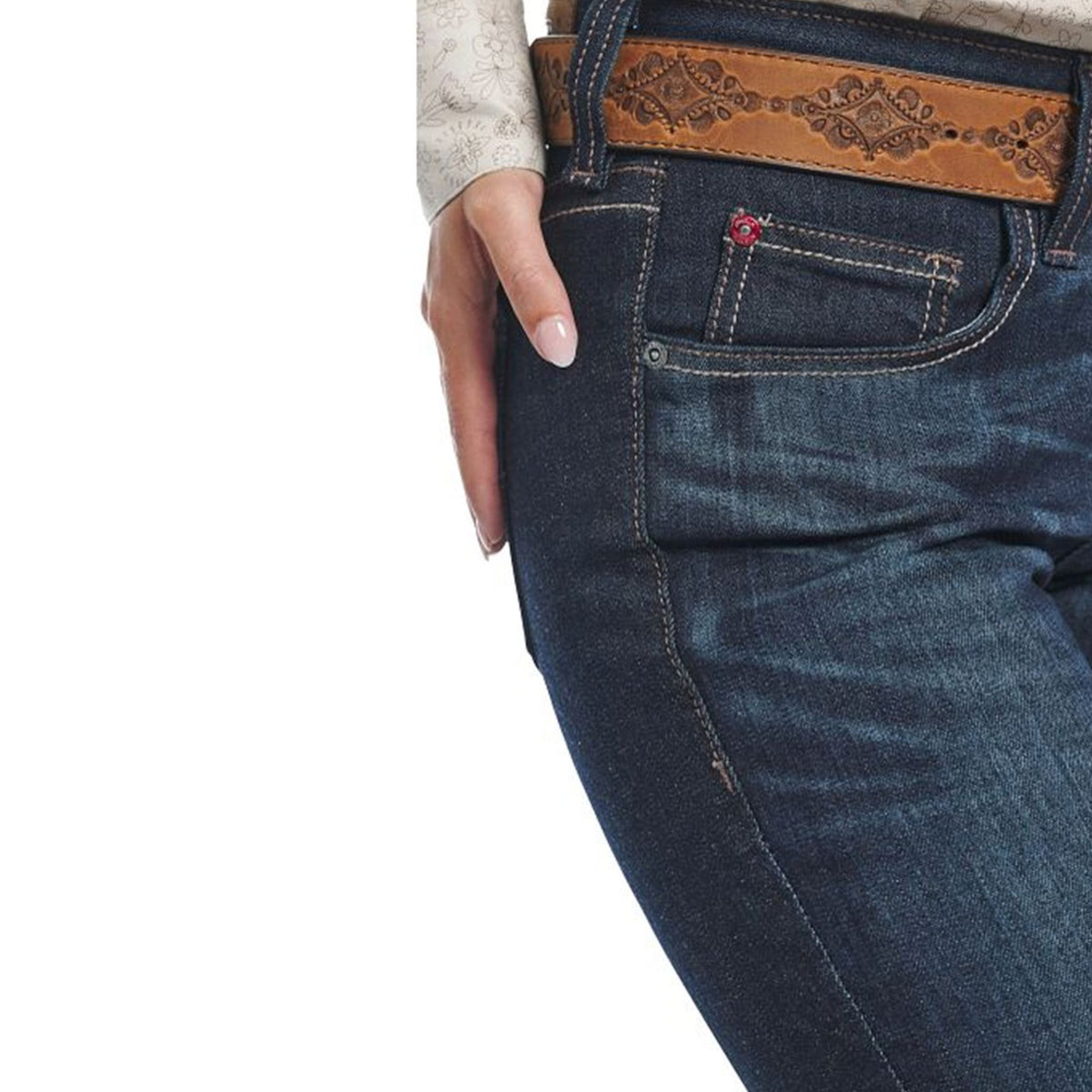 Justin Womens A2 1879 High Rise Boot Cut Jeans
