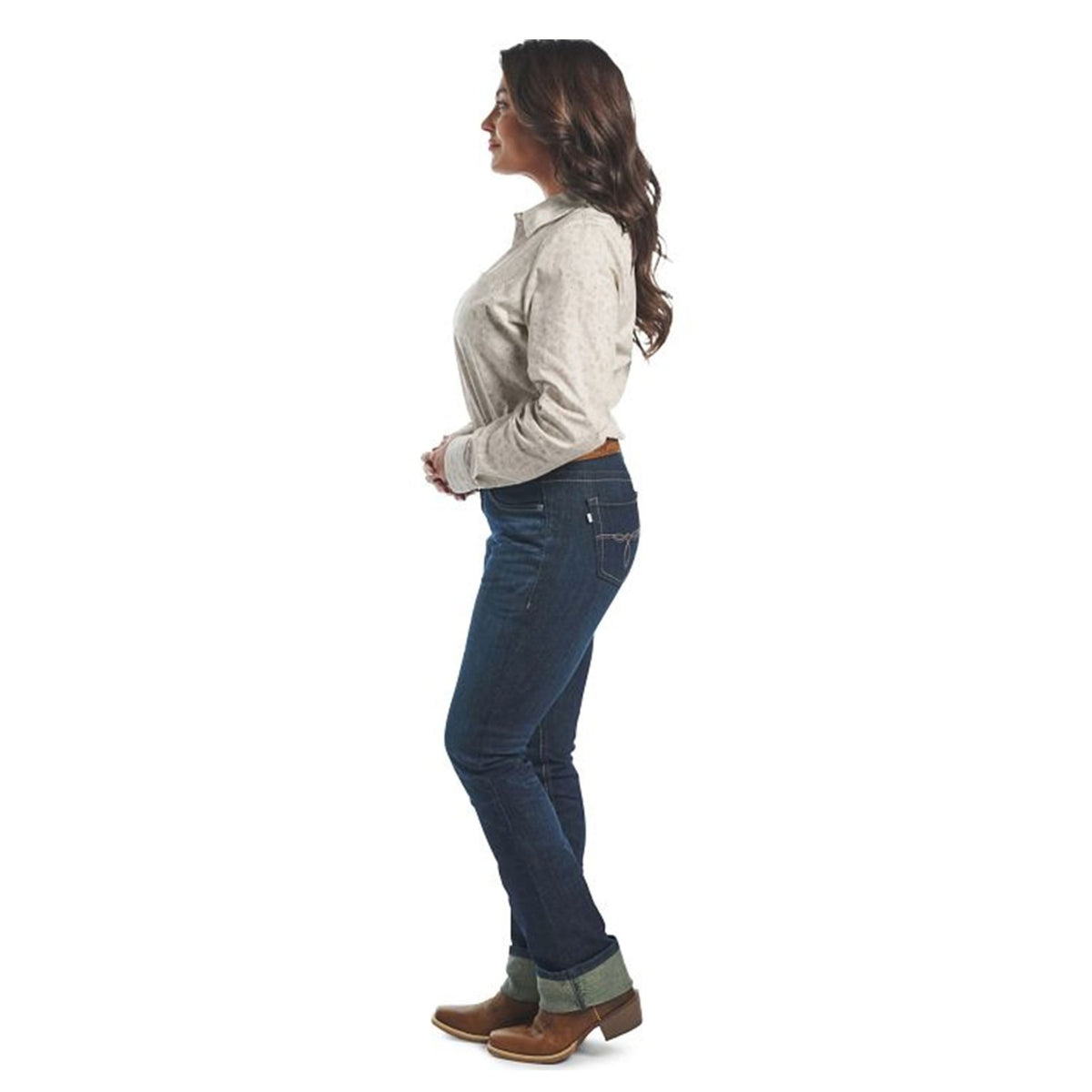 Justin Womens A2 1879 High Rise Boot Cut Jeans
