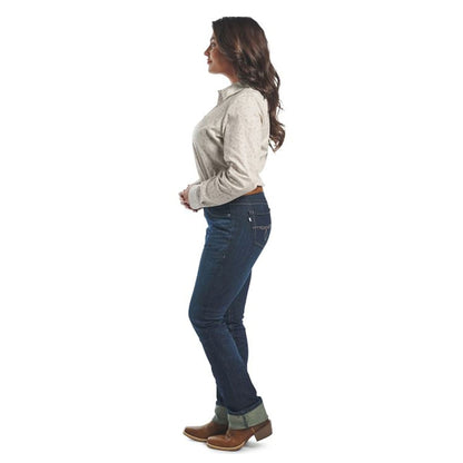 Justin Womens A2 1879 High Rise Boot Cut Jeans