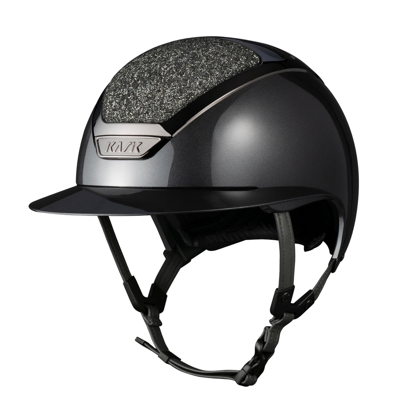 KASK Star Lady Pure Shine Swarovski Midnight Helmet EQ Saddlery kask-star-lady-pure-shine-swarovski-midnight-helmet-eq-saddlery