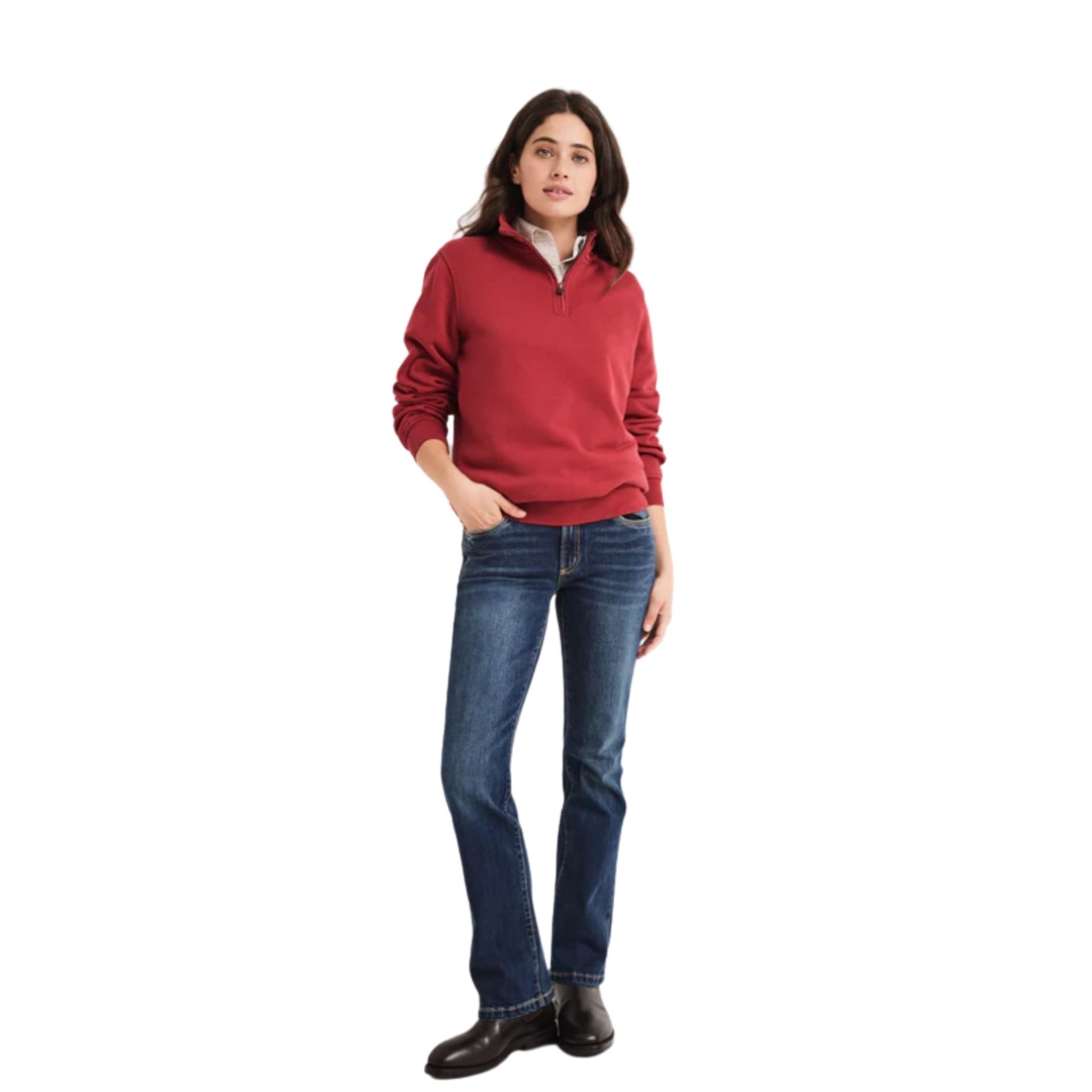 RB Sellars Womens Kate Half Zip Jumper - EQ Saddlery