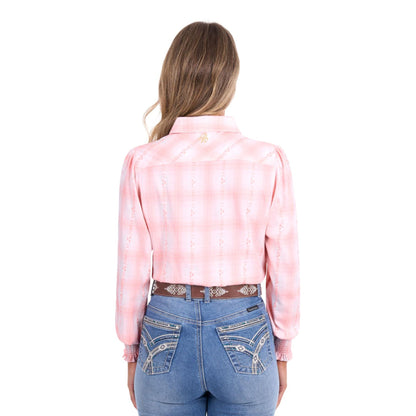 Pure Western Womens Kelli Check Long Sleeve Shirt