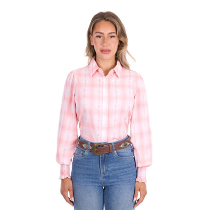 Pure Western Womens Kelli Check Long Sleeve Shirt