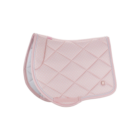 Lara Tweedie Pink Polka Dot Jump Saddle Pad