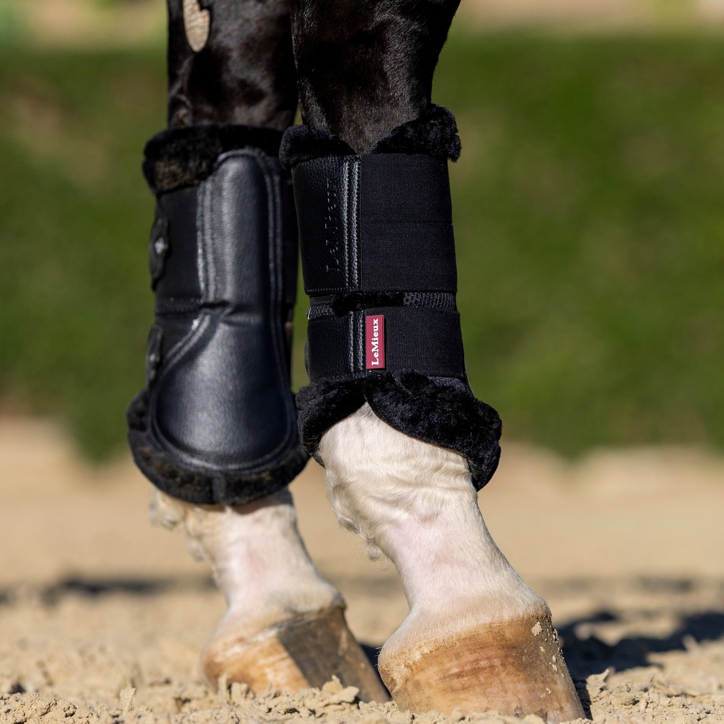 LeMieux Fleece Edged Mesh Brushing Boots