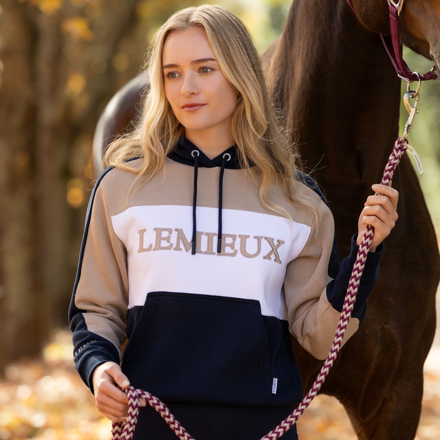 LeMieux Ladies Kadie Colour Block Hoodie